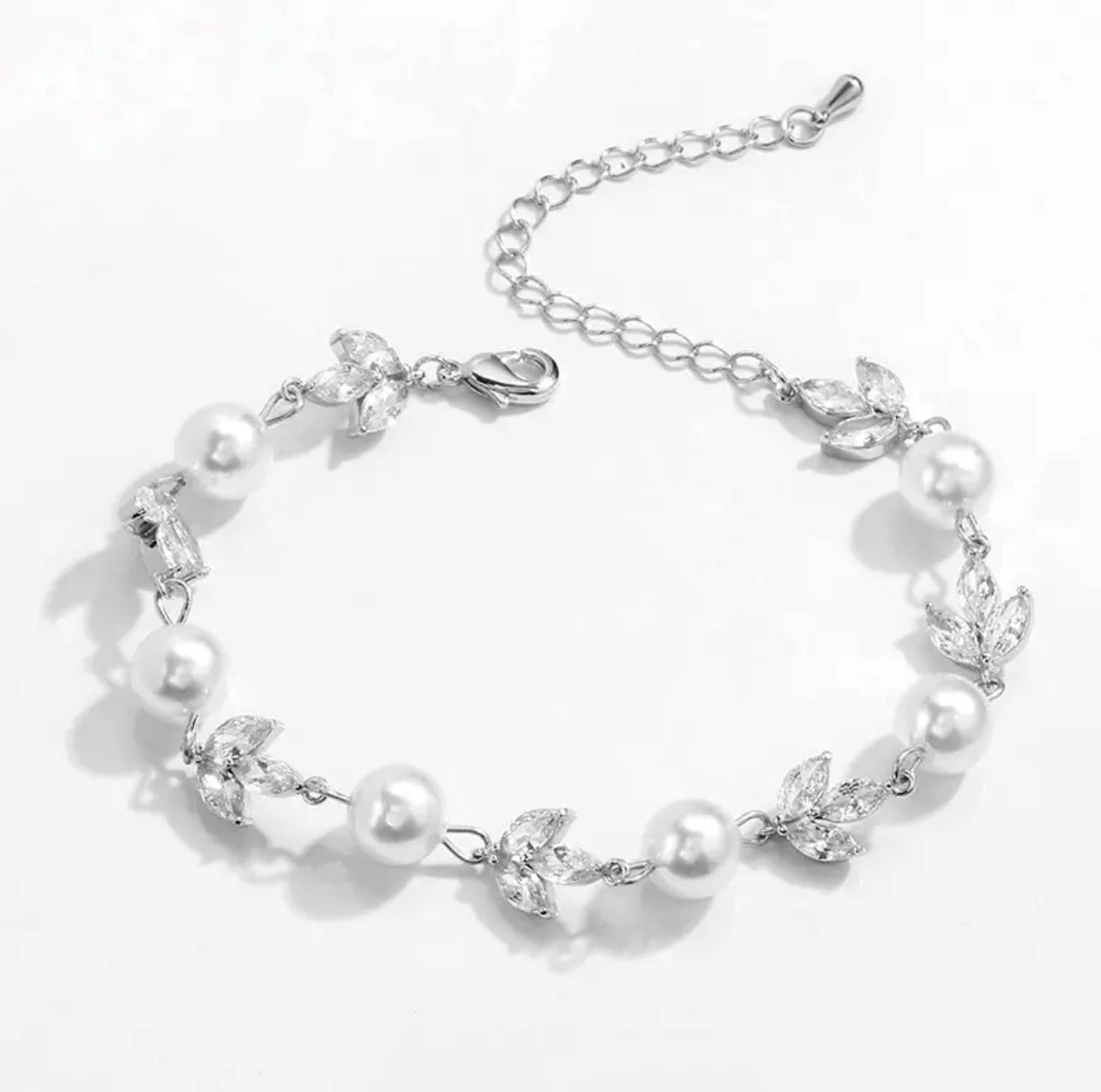 Pearl Silver Plated Bracelet