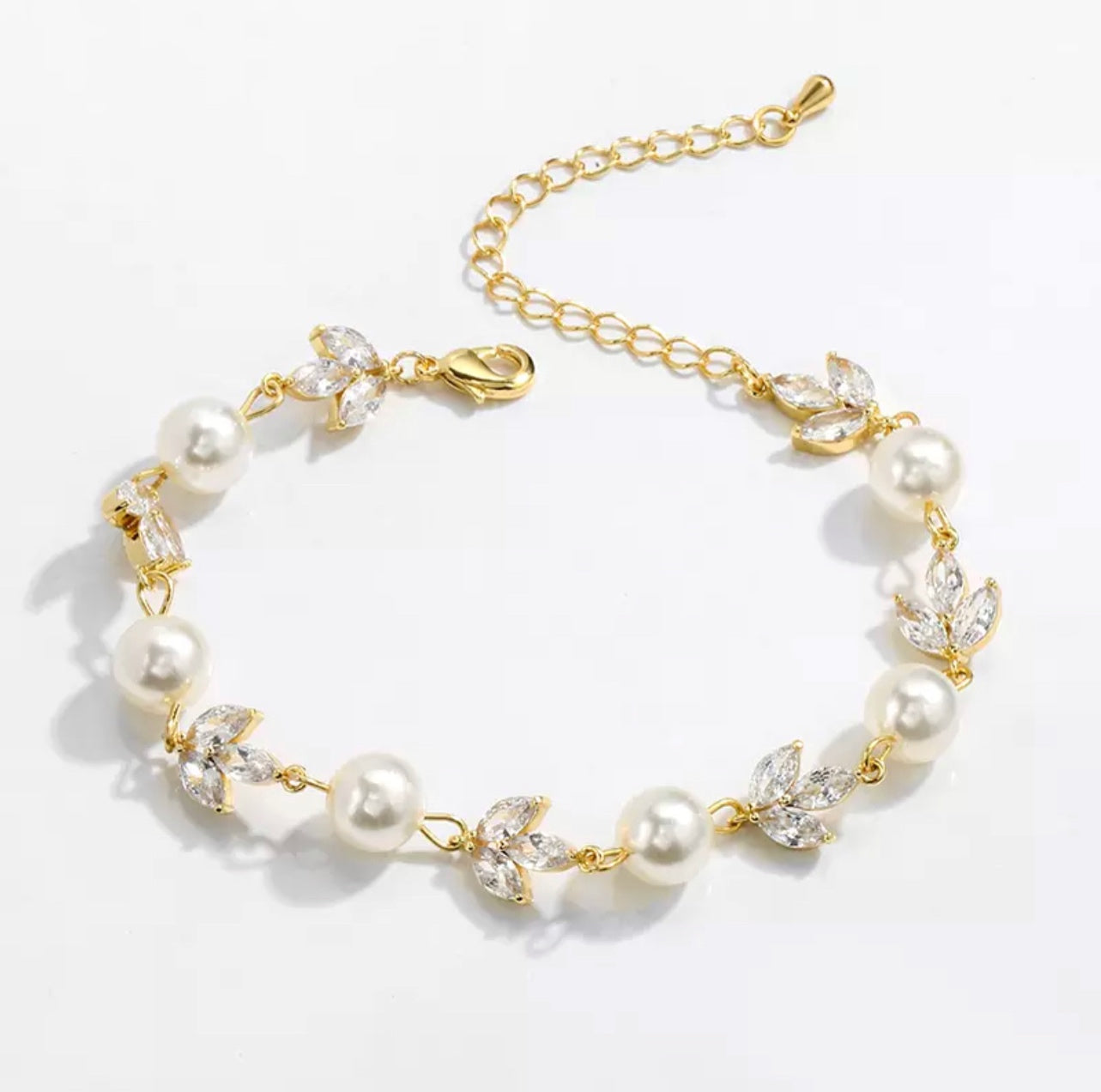 Pearl Gold Plated Bracelet