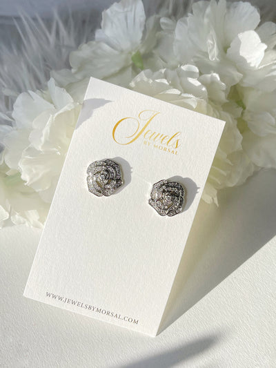 Rose Silver Studs