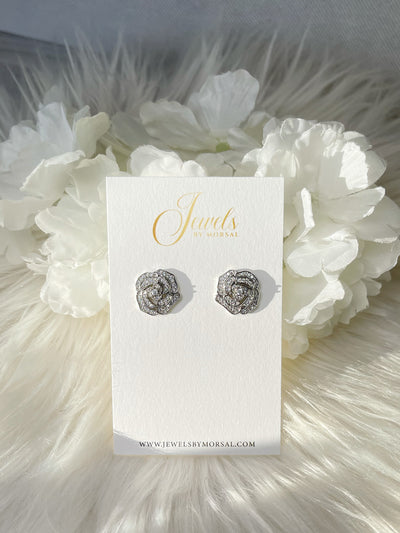 Rose Silver Studs