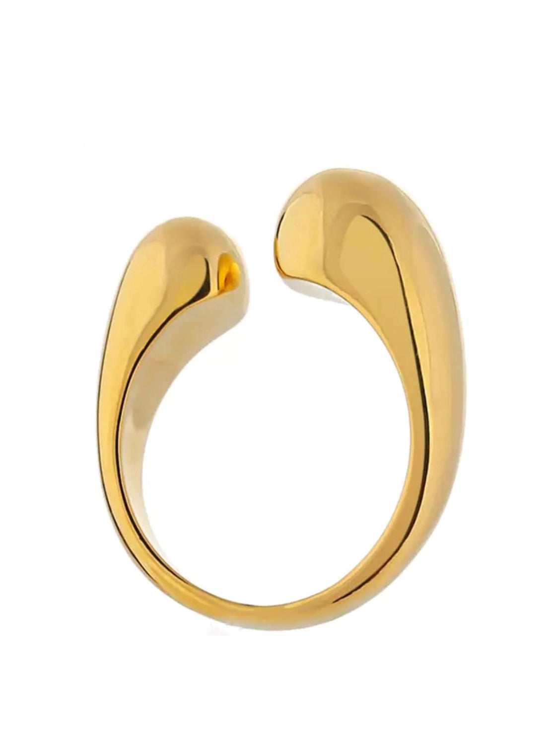 Gold Plated Adjustable Ring