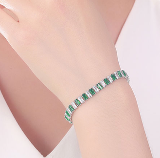 MARIA Green & Clear Bracelet