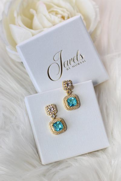 Aqua Blue Earrings