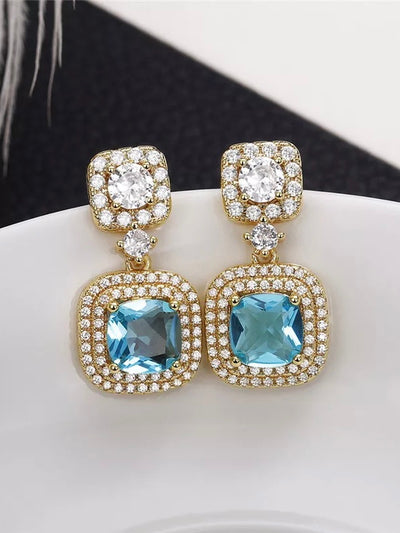 Aqua Blue Earrings