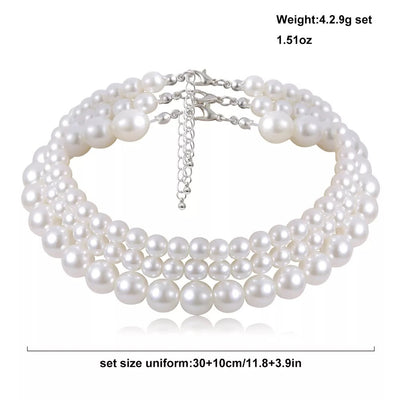 Multi Layer Pearl Choker