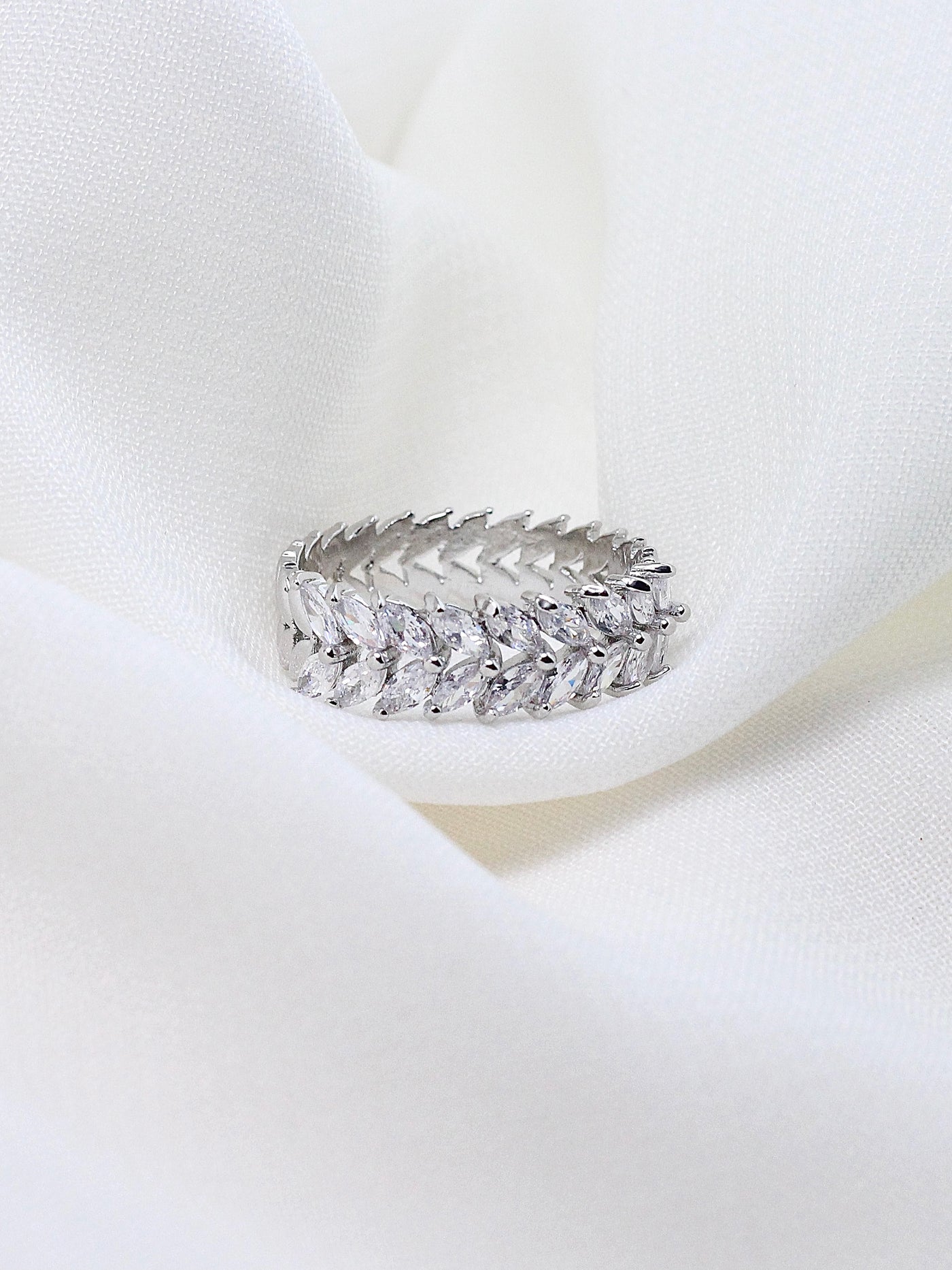 Silver Leaf Ring