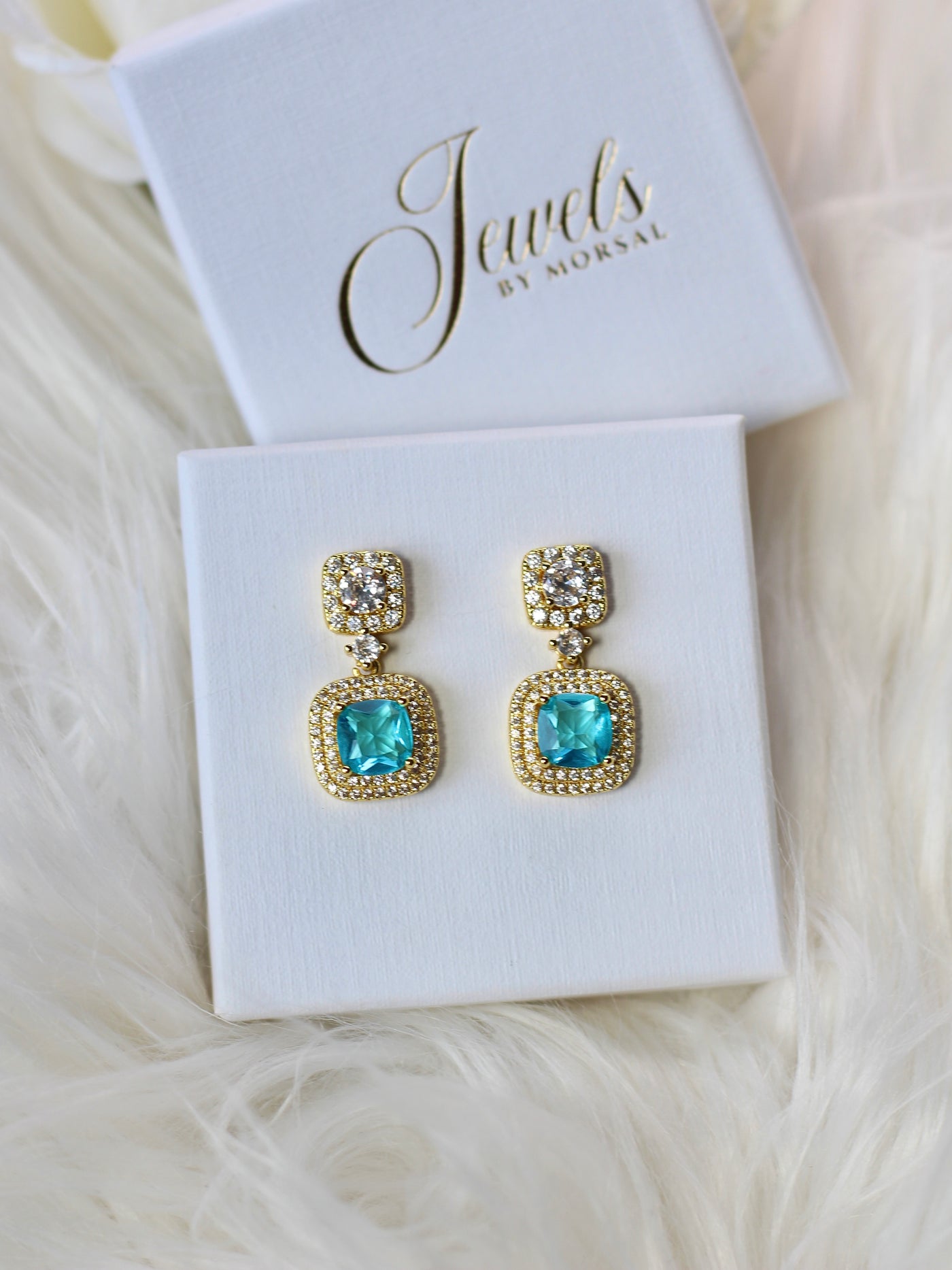 Aqua Blue Earrings